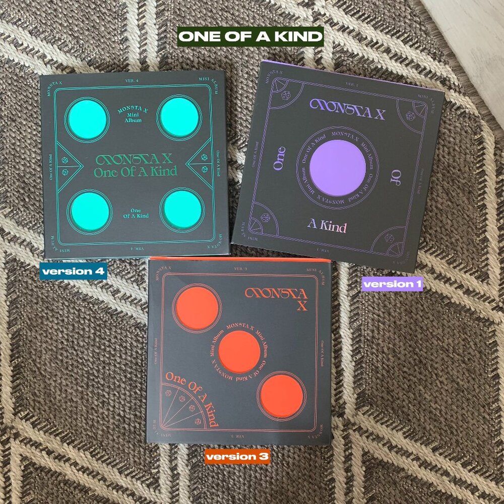 MONSTA X 'One Of A Kind' Album (VER. 1, 3, 4)
